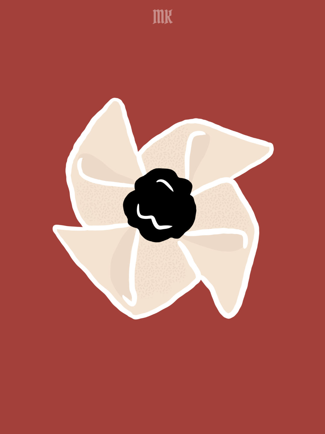 Digitaalisesti piirretty joulutorttu.