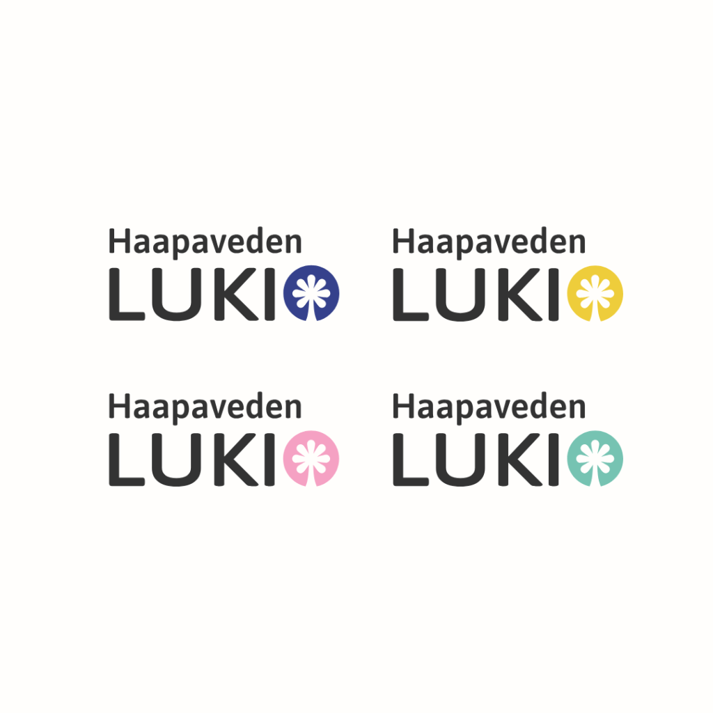 Haapaveden lukion tekstilogo 2 eri väriversioina.